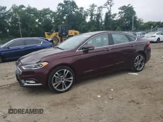 2017 Ford Fusion Titanium with VIN 3FA6P0D9XHR330941, listed as a Copart auction lot 62576585 with 50,910 mi miles and Salvage title. Bid and sale history available at DreamBid. Image 1.