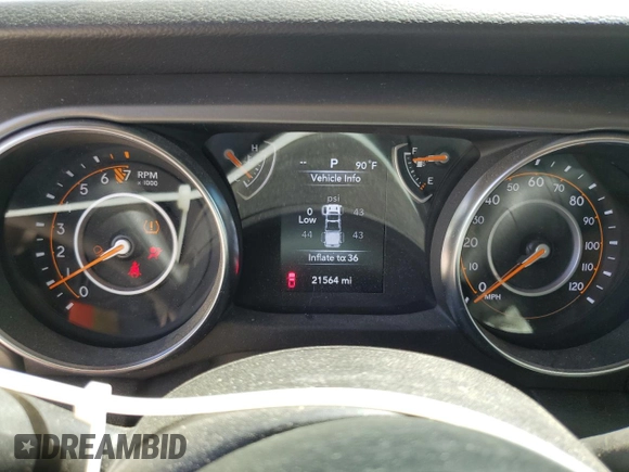 2023 Jeep Gladiator Sport S z VIN 1C6HJTAG4PL562366, wystawiony jako Copart lot #51542765 z przebiegiem 21 564 mil mil oraz Szkoda całkowita • Salvage title. Historia ofert i sprzedaży dostępna na DreamBid. Obrazek 9.