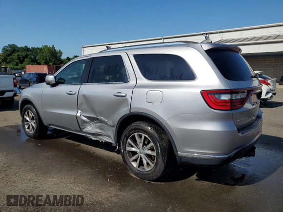 2016 Dodge Durango Limited with VIN 1C4RDJDG2GC467518, listed as a Copart auction lot 64570305 with 117,593 mi miles and Salvage title. Bid and sale history available at DreamBid. Image 2.