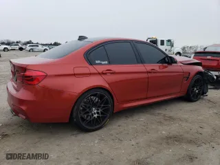 2017 BMW M3 with VIN WBS8M9C54H5G83463, listed as a Copart auction lot 44850405 with 44,512 mi miles and Salvage Title. Bid and sale history available at carsss.com. Image 3.
