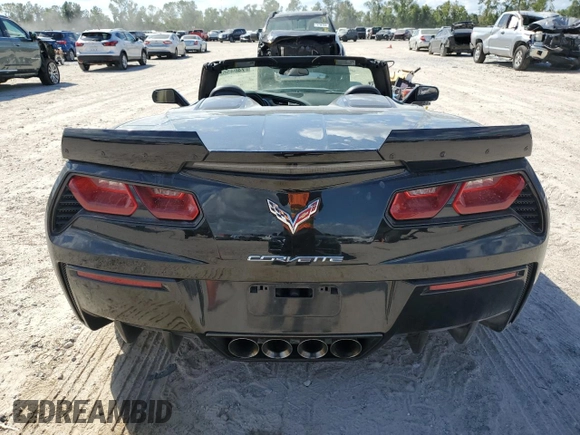 2017 Chevrolet Corvette 3LT with VIN 1G1YF3D70H5123914, listed as a Copart auction lot 74045624 with 64,126 mi miles and Clean Title. Bid and sale history available at carsss.com. Image 6.