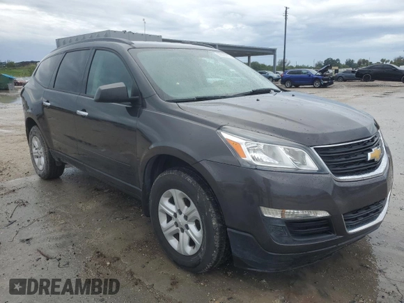 2017 Chevrolet Traverse LS z VIN 1GNKRFED8HJ156393, wystawiony jako Copart lot #56625875 z przebiegiem 92 125 mil mil oraz Szkoda całkowita • Salvage title. Historia ofert i sprzedaży dostępna na DreamBid. Obrazek 4.