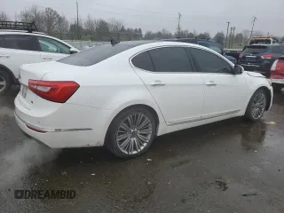 2014 Kia Cadenza Premium with VIN KNALN4D75E5156300, listed as a Copart auction lot 87351784 with 122,570 mi miles and Salvage Title. Bid and sale history available at carsss.com. Image 3.