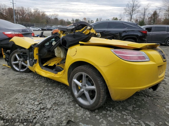 2007 Saturn Sky with VIN 1G8MB35B27Y100355, listed as a Copart auction lot 81583004 with 0 mi miles and Salvage Title. Bid and sale history available at carsss.com. Image 2.