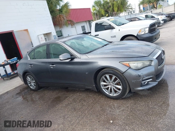2014 Infiniti Q50 Sport with VIN JN1BV7AR5EM700230, listed as a IAAI auction lot 42445133 with 195,055 mi miles and . Bid and sale history available at DreamBid. Image 13.