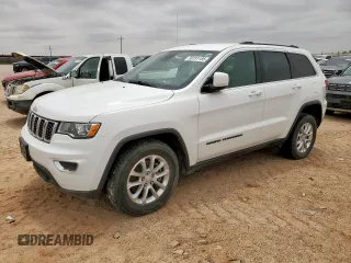 2021 Jeep Grand Cherokee Laredo X with VIN 1C4RJEAG0MC813825, listed as a Copart auction lot 59191185 with 65,888 mi miles and Salvage title. Bid and sale history available at DreamBid. Image 1.