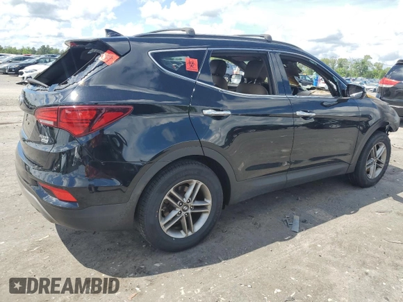 2017 Hyundai Santa Fe 2.4L z VIN 5NMZUDLB9HH013230, wystawiony jako Copart lot #55888975 z przebiegiem Nie podano mil oraz Szkoda całkowita • Salvage title. Historia ofert i sprzedaży dostępna na DreamBid. Obrazek 3.