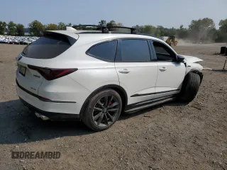 2022 Acura MDX Type S w/Advance Package with VIN 5J8YD8H8XNL003205, listed as a Copart auction lot 71120804 with 0 mi miles and Salvage Title. Bid and sale history available at carsss.com. Image 3.