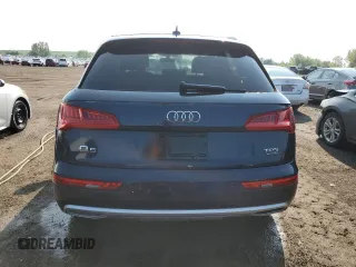 2018 Audi Q5 Premium with VIN WA1ANAFY7J2246066, listed as a Copart auction lot 59571795 with 131,626 mi miles and Salvage title. Bid and sale history available at DreamBid. Image 6.
