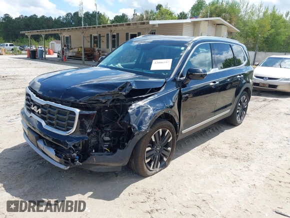 2023 Kia Telluride SX Prestige X-Pro with VIN 5XYP5DGC3PG337368, listed as a IAAI auction lot 42006597 with 34,777 mi miles and . Bid and sale history available at DreamBid. Image 17.