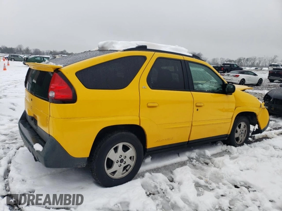 2002 Pontiac Aztek z VIN 3G7DA03E22S580481, wystawiony jako Copart lot #44932305 z przebiegiem Nie podano mil oraz Szkoda całkowita • Salvage title. Historia ofert i sprzedaży dostępna na DreamBid. Obrazek 3.