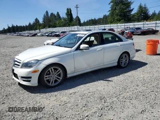 2012 Mercedes-Benz C 300 Sport with VIN WDDGF8BB1CA713617, listed as a Copart auction lot 58546755 with 146,404 mi miles and Salvage title. Bid and sale history available at DreamBid. Image 1.