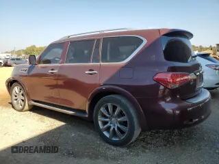 2012 Infiniti QX56 7-passenger with VIN JN8AZ2NF8C9515139, listed as a Copart auction lot 77578344 with 81,886 mi miles and Salvage Title. Bid and sale history available at carsss.com. Image 2.