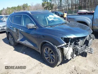 2016 Nissan Rogue SV with VIN KNMAT2MT8GP718652, listed as a IAAI auction lot 41633293 with 134,075 mi miles. Bid and sale history available at carsss.com. Image 1.