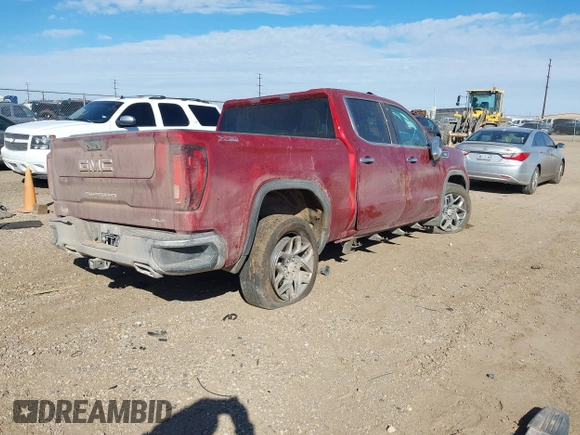 2024 GMC Sierra 1500 SLT with VIN 3GTUUDE89RG210150, listed as a IAAI auction lot 41672266 with Not provided miles and . Bid and sale history available at DreamBid. Image 4.