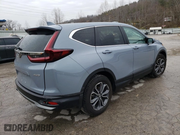 2022 Honda CR-V EX with VIN 5J6RW2H58NA002057, listed as a Copart auction lot 67892662 with 8,165 mi miles. Bid and sale history available at carsss.com. Image 3.