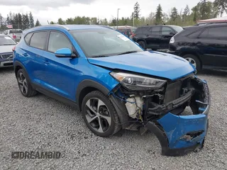 2016 Hyundai Tucson Eco with VIN KM8J3CA24GU037886, listed as a IAAI auction lot 42128589 with 95,891 mi miles. Bid and sale history available at carsss.com. Image 1.