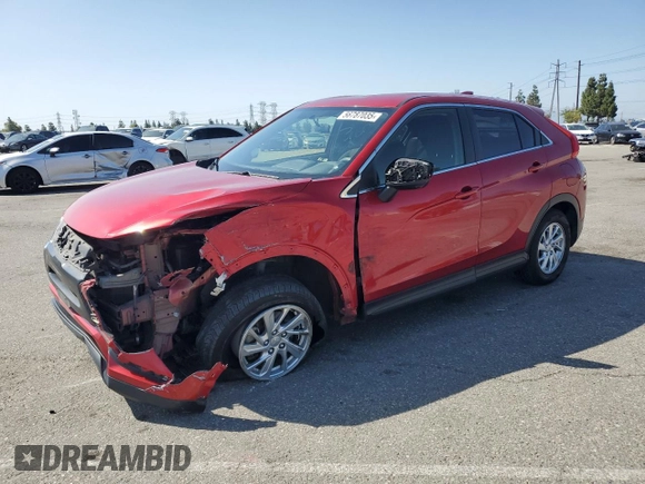2019 Mitsubishi Eclipse Cross ES with VIN JA4AS3AA2KZ052858, listed as a Copart auction lot 56787035 with 82,443 mi miles and Salvage title. Bid and sale history available at DreamBid. Image 1.