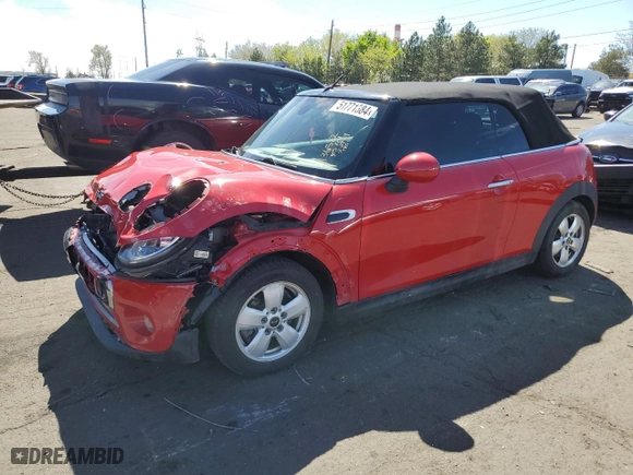 2019 MINI Convertible Cooper with VIN WMWWG5C5XK3F79655, listed as a Copart auction lot 51771384 with NaN miles and Salvage Title. Bid and sale history available at carsss.com. Image 1.