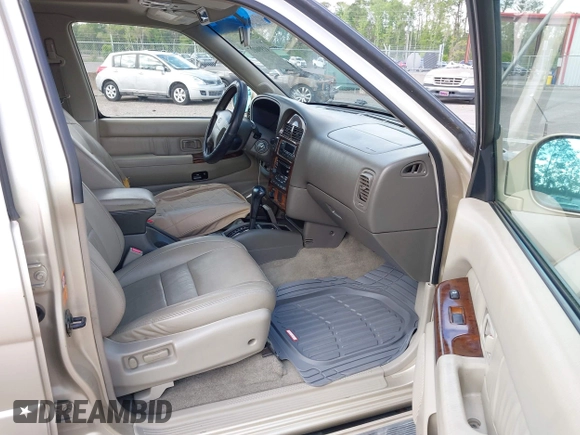 2000 Infiniti QX4 with VIN JNRAR07Y8YW081943, listed as a IAAI auction lot 41996017 with 191,201 mi miles and . Bid and sale history available at DreamBid. Image 5.