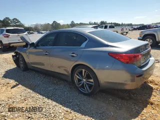 2015 Infiniti Q50 Premium with VIN JN1BV7APXFM348648, listed as a Copart auction lot 48881825 with 163,955 mi miles and Salvage Title. Bid and sale history available at carsss.com. Image 2.