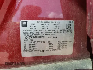 2017 Chevrolet Colorado 4WD LT z VIN 1GCGTCEN0H1198578, wystawiony jako Copart lot #51675855 z przebiegiem 96 004 mil mil oraz Szkoda całkowita • Salvage title. Historia ofert i sprzedaży dostępna na DreamBid. Obrazek 12.
