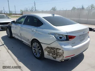 2016 Hyundai Genesis 3.8L with VIN KMHGN4JE5GU113233, listed as a IAAI auction lot 41852980 with 67,006 mi miles. Bid and sale history available at carsss.com. Image 3.