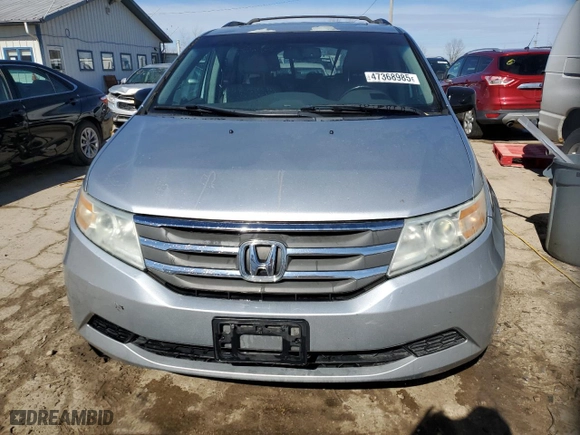2011 Honda Odyssey EX-L with VIN 5FNRL5H6XBB095059, listed as a Copart auction lot 47368985 with 217,084 mi miles and Salvage Title. Bid and sale history available at carsss.com. Image 5.