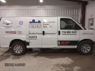 2012 Chevrolet Express Cargo Van with VIN 1GCSGAFX6C1167511, listed as a IAAI auction lot 42038681 with 281,334 mi miles. Bid and sale history available at carsss.com. Image 13.