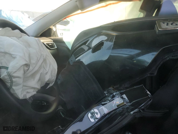 2016 Nissan Rogue SV with VIN KNMAT2MV0GP642314, listed as a Copart auction lot 48228605 with 0 mi miles and Salvage Title. Bid and sale history available at carsss.com. Image 7.