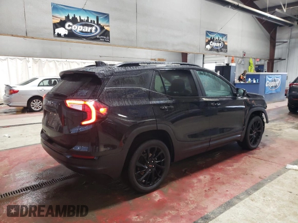 2023 GMC Terrain SLE with VIN 3GKALTEG3PL212444, listed as a Copart auction lot 46605695 with 24,413 mi miles and Salvage Title. Bid and sale history available at carsss.com. Image 3.