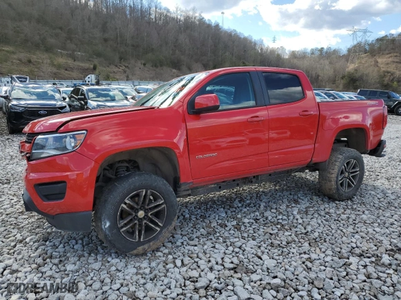 2019 Chevrolet Colorado 4WD Work Truck with VIN 1GCGTBEN4K1344918, listed as a Copart auction lot 43985245 with 111,834 mi miles and Salvage Title. Bid and sale history available at carsss.com. Image 1.