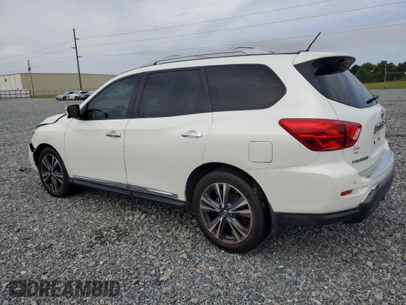 2017 Nissan Pathfinder Platinum with VIN 5N1DR2MN0HC613086, listed as a Copart auction lot 58055945 with 165,759 mi miles and Salvage title. Bid and sale history available at DreamBid. Image 2.