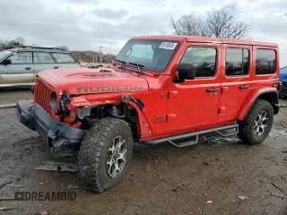 2021 Jeep Wrangler Unlimited Rubicon with VIN 1C4HJXFN6MW820324, listed as a Copart auction lot 85169434 with 48,391 mi miles and Salvage Title. Bid and sale history available at DreamBid. Image 1.