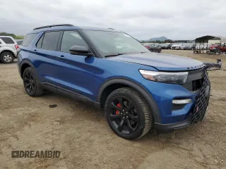 2020 Ford Explorer ST with VIN 1FM5K8GC7LGB42206, listed as a Copart auction lot 53849925 with 75,638 mi miles and Salvage Title. Bid and sale history available at DreamBid. Image 4.