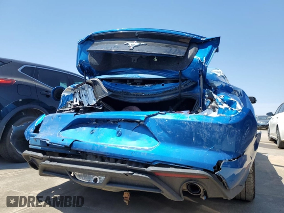 2021 Ford Mustang EcoBoost with VIN 1FA6P8TH2M5113940, listed as a Copart auction lot 56127505 with Not provided miles and Salvage title. Bid and sale history available at DreamBid. Image 6.