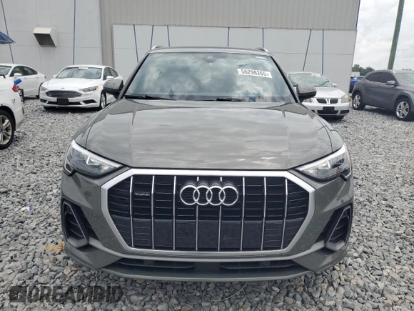 2021 Audi Q3 S line Premium with VIN WA1DECF39M1072069, listed as a Copart auction lot 56298265 with 35,763 mi miles and Salvage title. Bid and sale history available at DreamBid. Image 5.