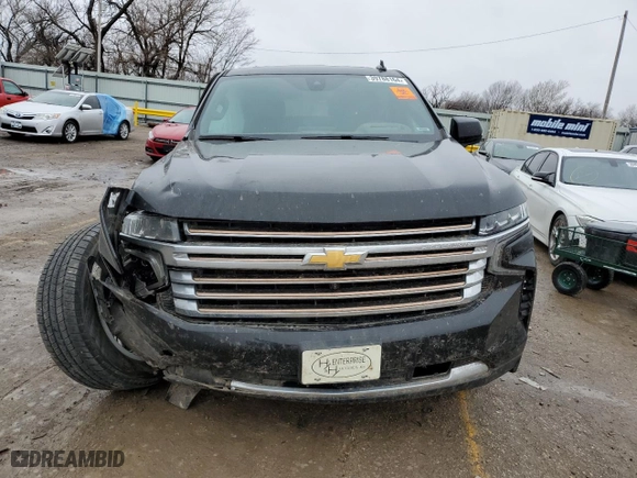 2022 Chevrolet Tahoe High Country with VIN 1GNSKTKL5NR161434, listed as a Copart auction lot 39788164 with 46,137 mi miles and Salvage Title. Bid and sale history available at carsss.com. Image 5.