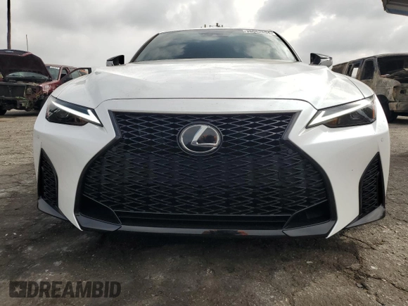 2023 Lexus IS with VIN JTHDA1D2XP5125048, listed as a Copart auction lot 76062634 with 35,717 mi miles and Salvage Title. Bid and sale history available at carsss.com. Image 5.