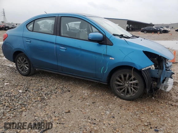 2019 Mitsubishi Mirage ES z VIN ML32F3FJ5KHF05583, wystawiony jako Copart lot #55788495 z przebiegiem 74 712 mil mil oraz Szkoda całkowita • Salvage title. Historia ofert i sprzedaży dostępna na DreamBid. Obrazek 4.
