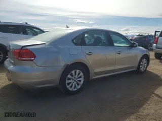 2013 Volkswagen Passat S w/Appearance with VIN 1VWAH7A37DC013960, listed as a Copart auction lot 50190775 with 110,656 mi miles and Non Repairable. Bid and sale history available at carsss.com. Image 3.