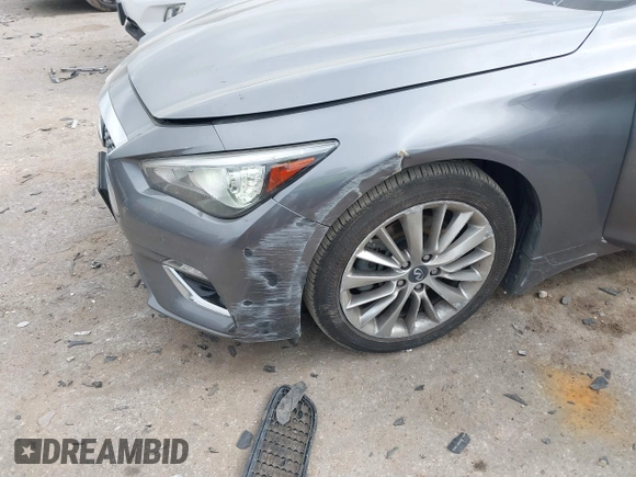 2021 Infiniti Q50 Luxe with VIN JN1EV7BP6MM702593, listed as a IAAI auction lot 41945690 with 53,083 mi miles and . Bid and sale history available at DreamBid. Image 6.