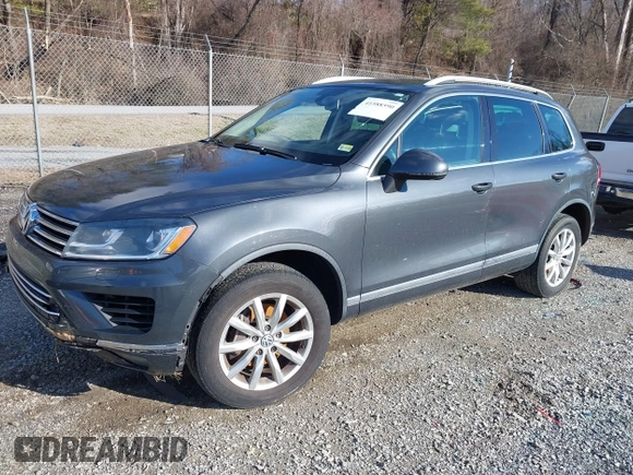 2016 Volkswagen Touareg Sport with VIN WVGEF9BP2GD005315, listed as a IAAI auction lot 41588590 with 134,709 mi miles and . Bid and sale history available at DreamBid. Image 17.
