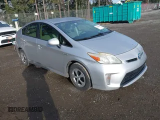 2013 Toyota Prius One with VIN JTDKN3DU6D5603472, listed as a IAAI auction lot 41808870 with 213,784 mi miles. Bid and sale history available at carsss.com. Image 1.