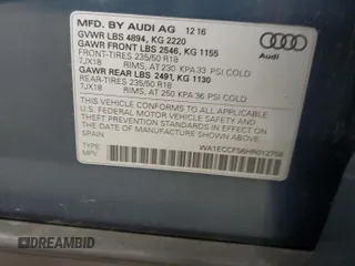 2017 Audi Q3 Premium z VIN WA1ECCFS6HR012758, wystawiony jako Copart lot #59542115 z przebiegiem 178 653 mil mil oraz Czysty tytuł • Clean title. Historia ofert i sprzedaży dostępna na DreamBid. Obrazek 12.
