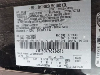 2006 Ford Mustang Standard with VIN 1ZVFT80N765224516, listed as a IAAI auction lot 42401817 with 159,911 mi miles and . Bid and sale history available at DreamBid. Image 9.