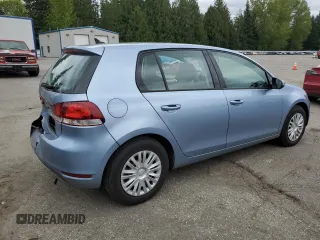 2012 Volkswagen Golf with VIN WVWDB7AJ6CW015289, listed as a Copart auction lot 54729685 with 77,008 mi miles and Salvage Title. Bid and sale history available at DreamBid. Image 3.