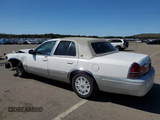 2005 Mercury Grand Marquis GS with VIN 2MEFM74W55X654070, listed as a Copart auction lot 53114785 with 56,128 mi miles and Salvage Title. Bid and sale history available at DreamBid. Image 2.