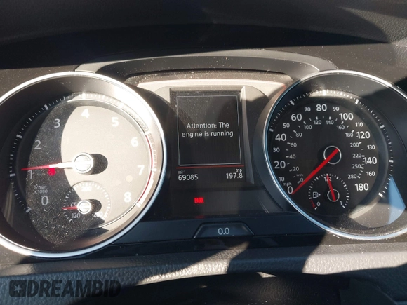 2019 Volkswagen GTI S z VIN 3VW5T7AU2KM006290, wystawiony jako IAAI lot #41629562 z przebiegiem 69 085 mil mil oraz . Historia ofert i sprzedaży dostępna na DreamBid. Obrazek 7.