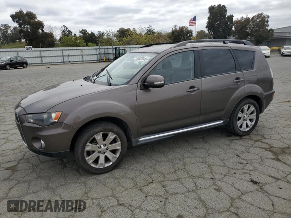 2011 Mitsubishi Outlander SE with VIN JA4AS3AW7BU027947, listed as a Copart auction lot 54623345 with 164,641 mi miles and Salvage title. Bid and sale history available at DreamBid. Image 1.